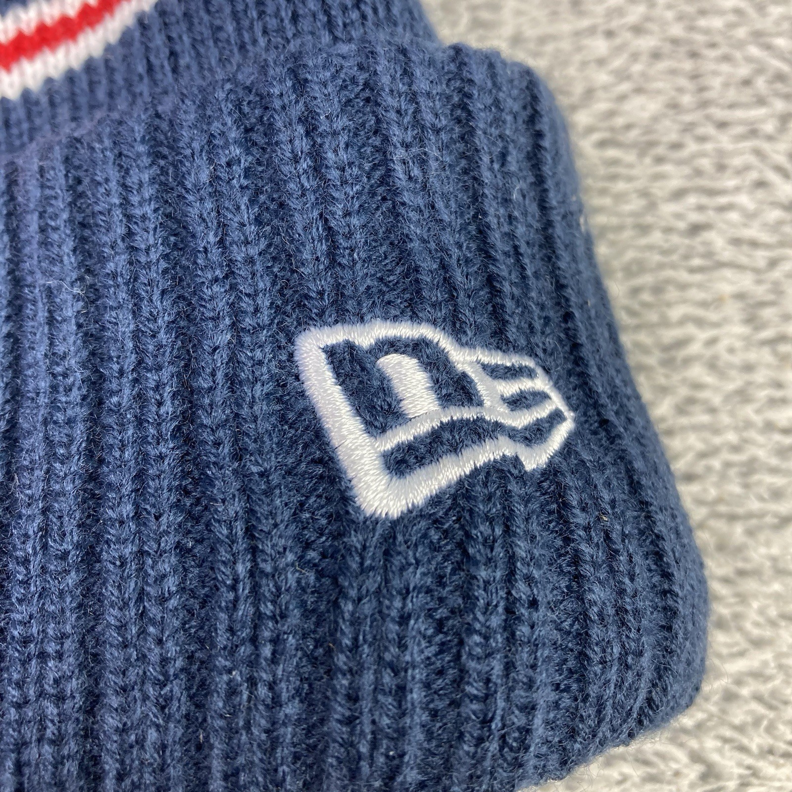 2025 Ryder Cup New Era USA Navy/Red Winter Pom Beanie/Hat - New