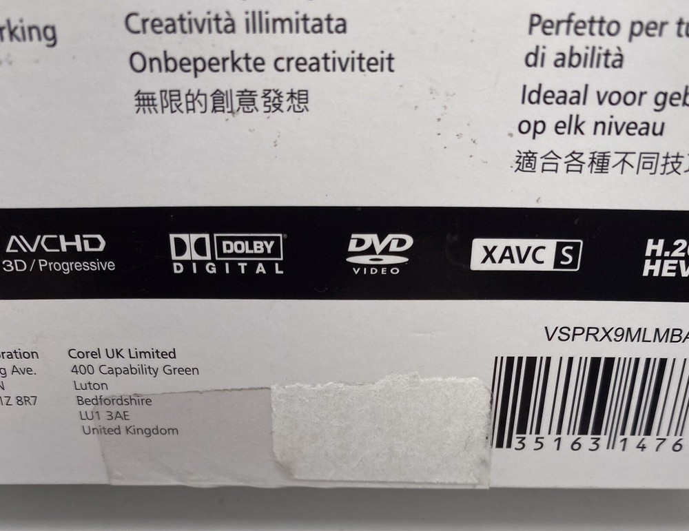 Corel VideoStudio Pro X9 For Windows Old Version (DVD)New