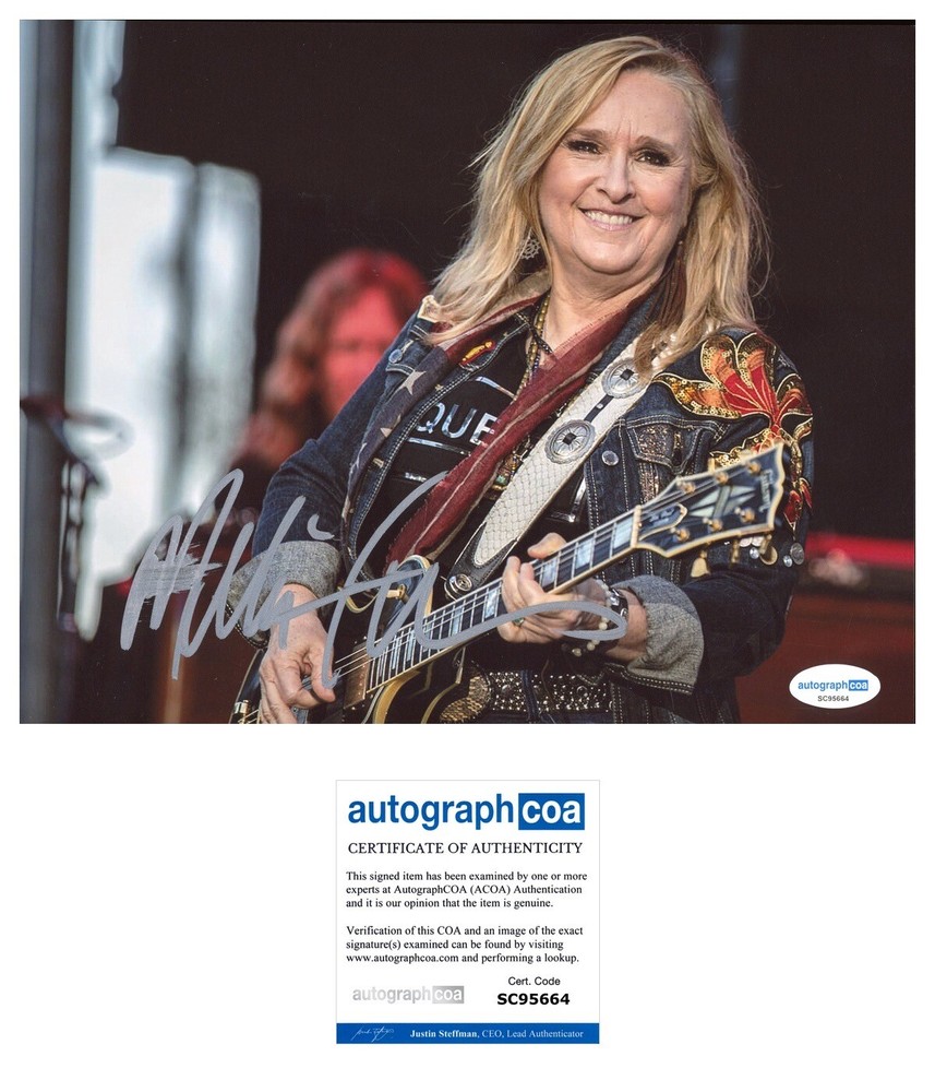 MELISSA ETHERIDGE SIGNED 8x10 PHOTO - ACOA COA
