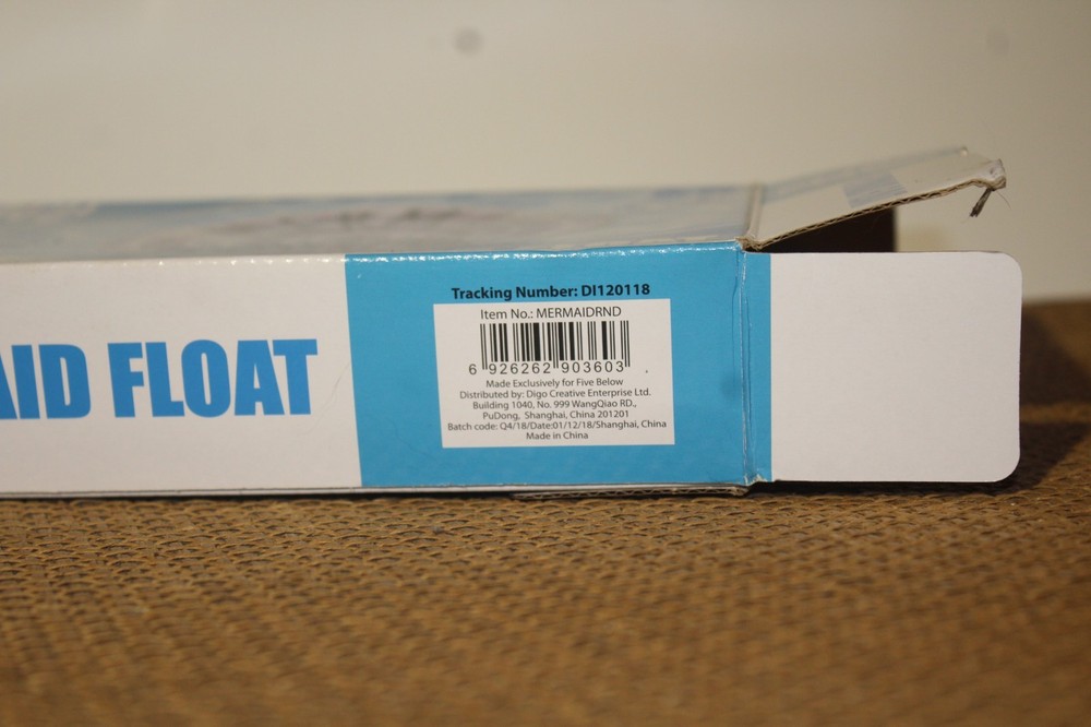 NIB High Five Mermaid Float, 42" Inflatable Island Pool Float