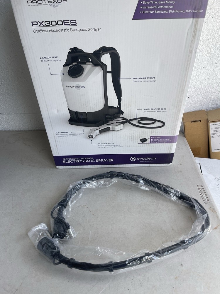 Evaclean Protexus PX300ES Cordless Electrostatic Backpack Sprayer