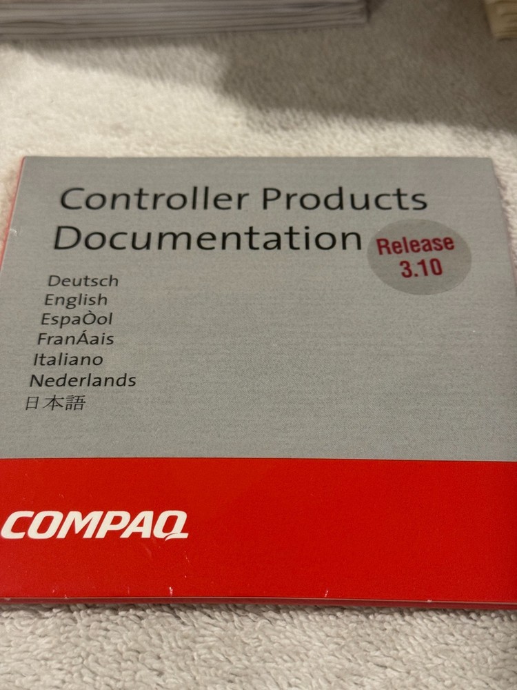 Compaq Controller Products Documentation PC Software Rel 3.10 - NEW/SEALED!!!