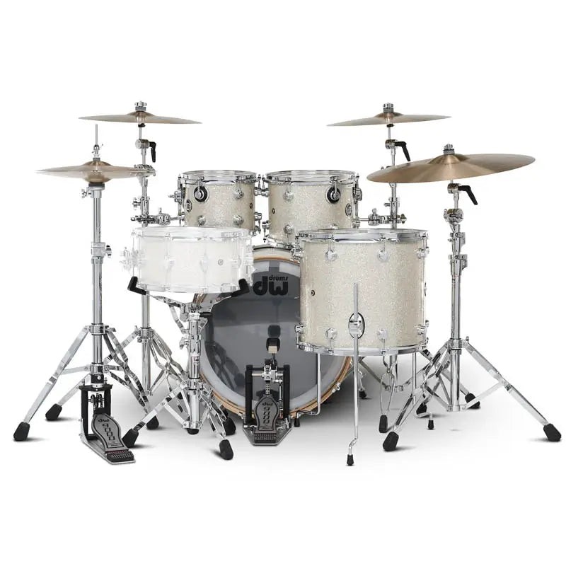 DW Limited Edition Performance 4pc Drum Set Broken Glass