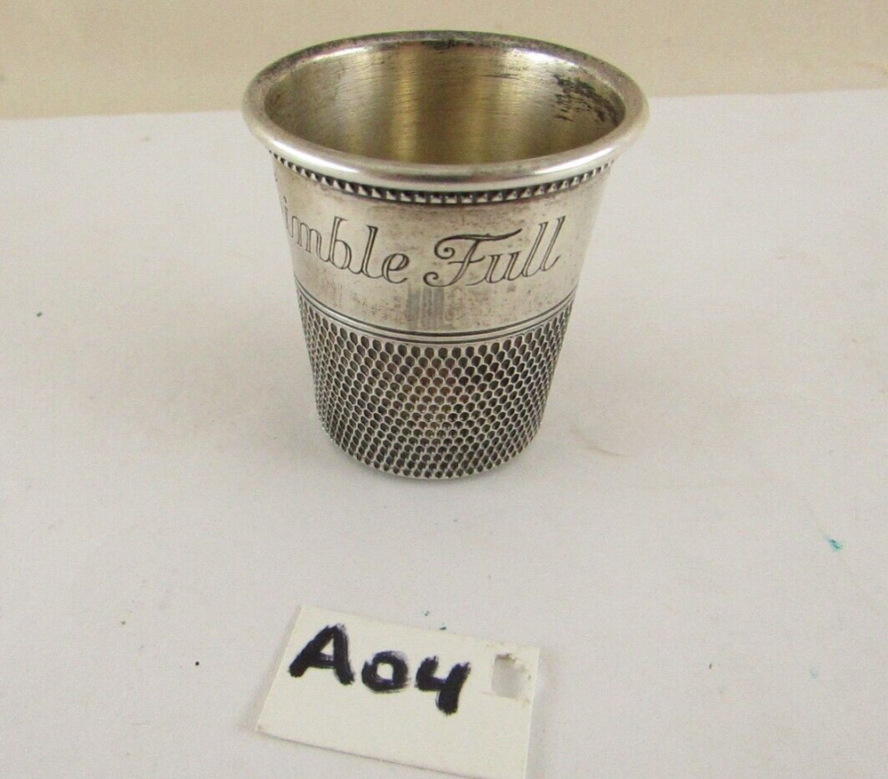 Cartier Sterling Silver Cup. Thimble