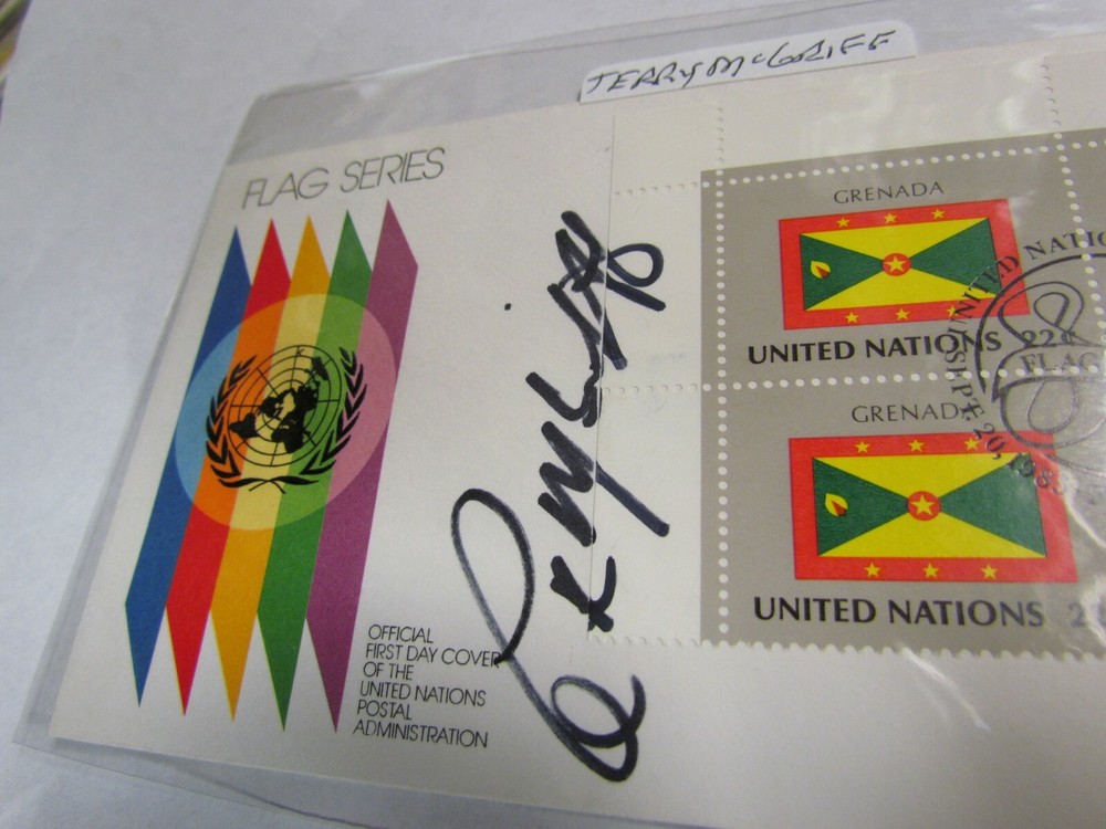 Terry McGriff Signed Autographed Envelpe