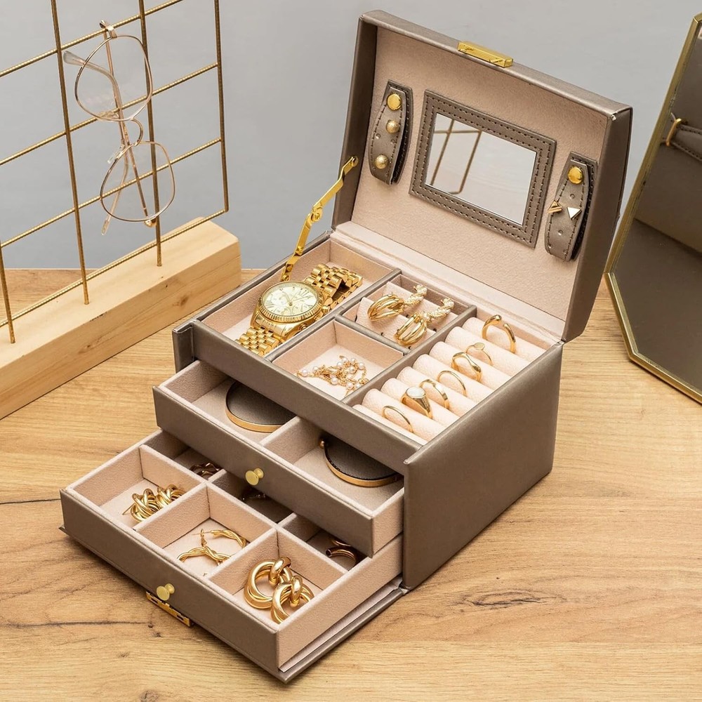12Pcs Small Knobs For Jewelry Box Gold Small Cabinet Knobs 1/2 Inch Mini Drawer