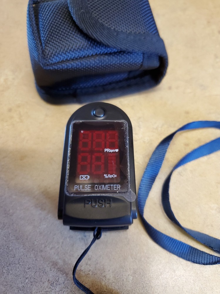 Finger Pulse Oximeter, Black
