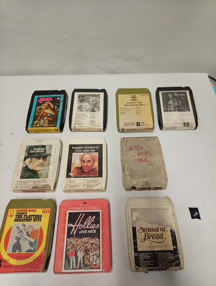 8 track tapes joblot Untested