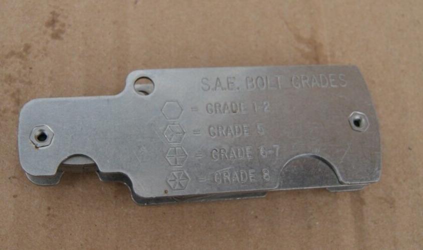 THE GORILLA A98 BOLT SIZER-THREAD PITCH GAUGE
