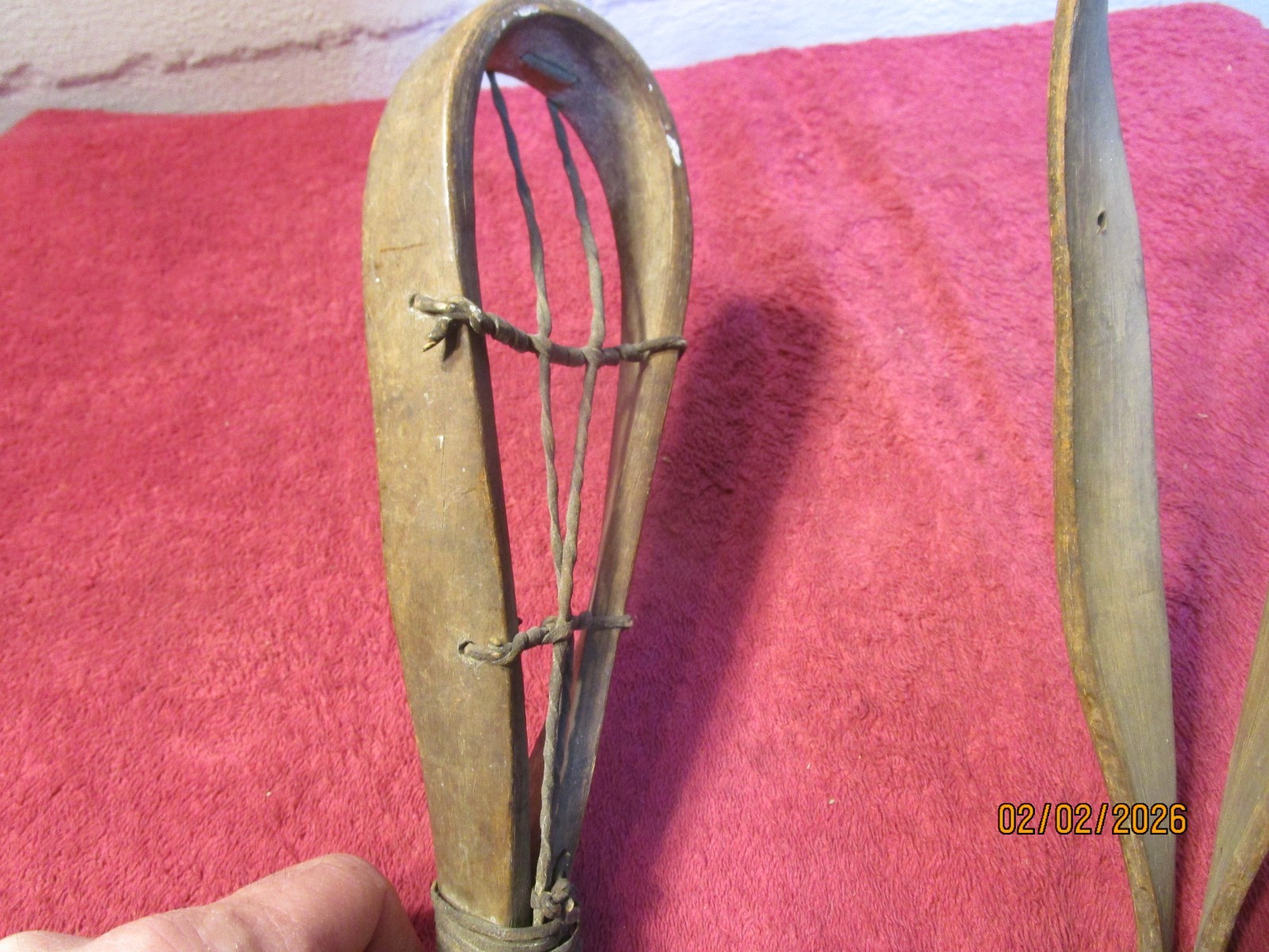 Antique Native American? Lacrosse Stick Ball Sticks Bentwood