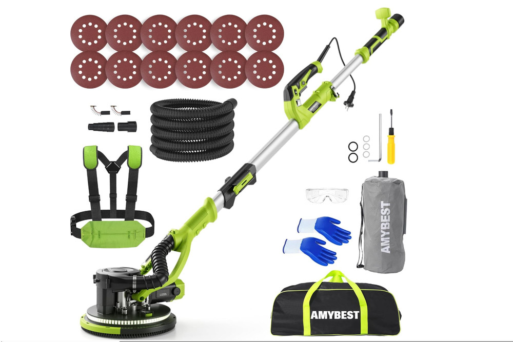 Drywall Sander, W Popcorn Ceiling Removal Tool, Automatic Drywall Sander