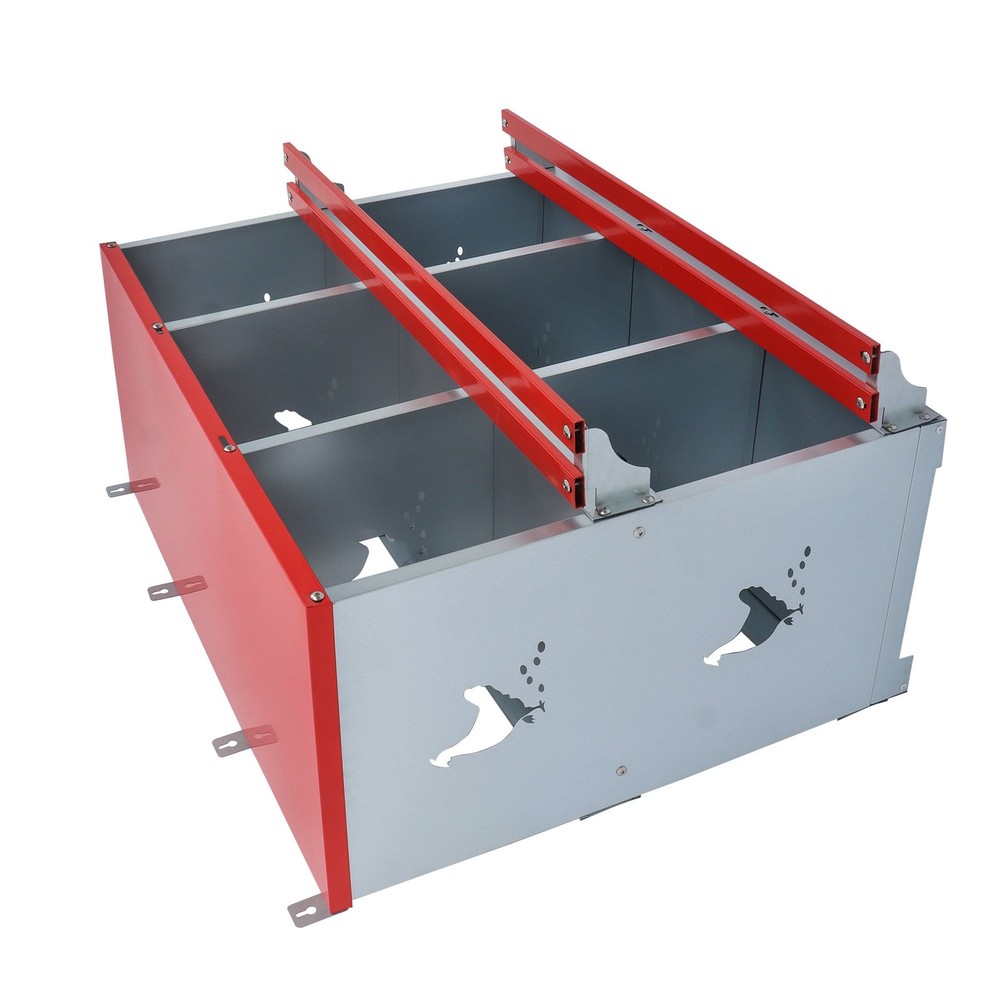 Heavy Nesting Box Chicken Nesting Box 6 Room Metal Nesting Red 6 Compartment