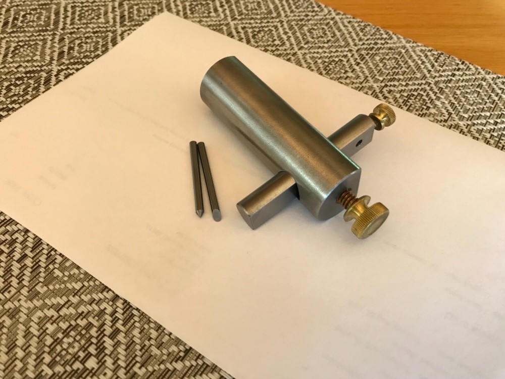 Knife Maker's Edge Line Scriber, Edge Scribe, 2X72 Knife Maker's Center Scribe