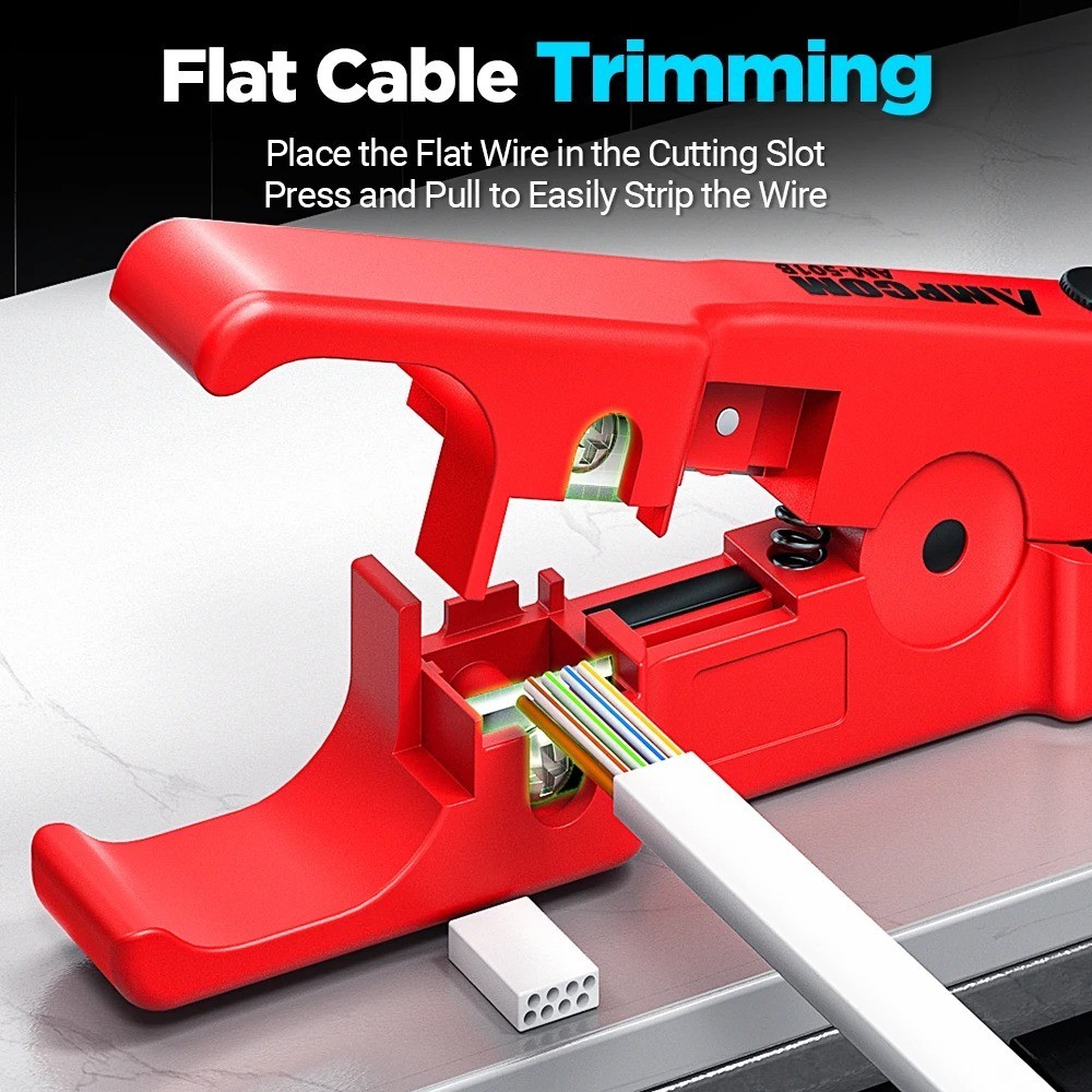 Pro Ethernet Cable Stripper Tool CAT5/CAT6/CAT7 Adjustable Network Wire Cutter