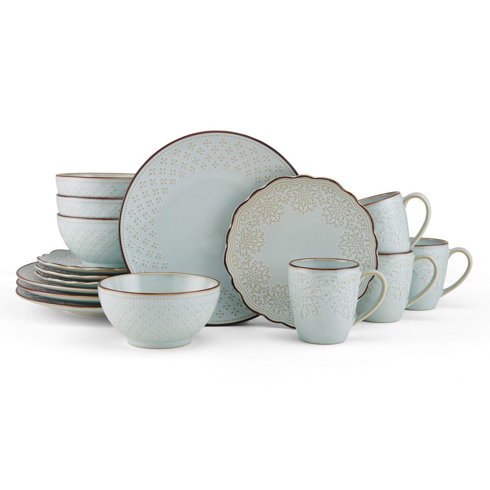 Joanne 16 Piece Dinnerware Set, Service For 4