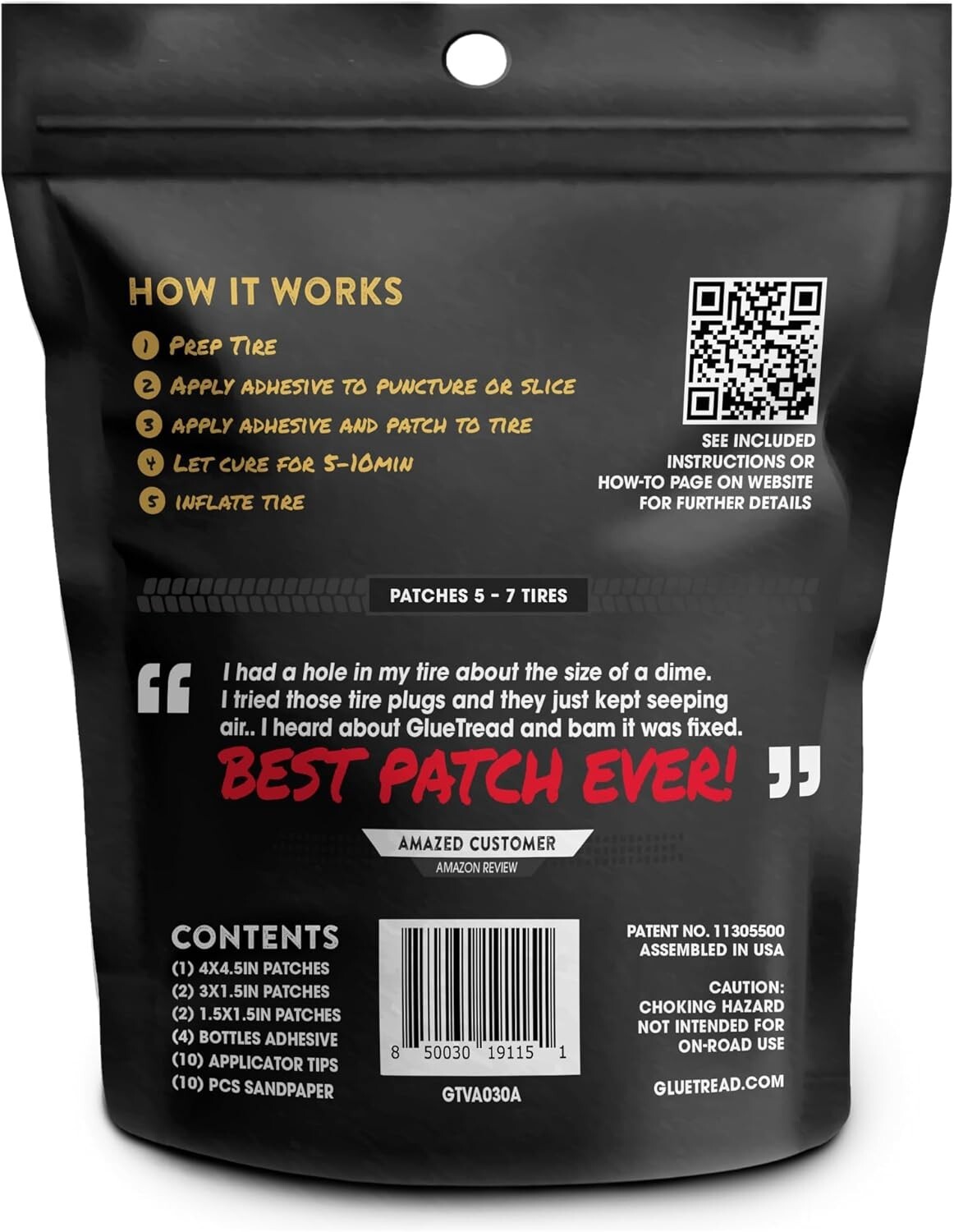 GlueTread SxS Pro Tire Repair Kit Ultimate Off-Road Tire Repair Kit Includes Sid