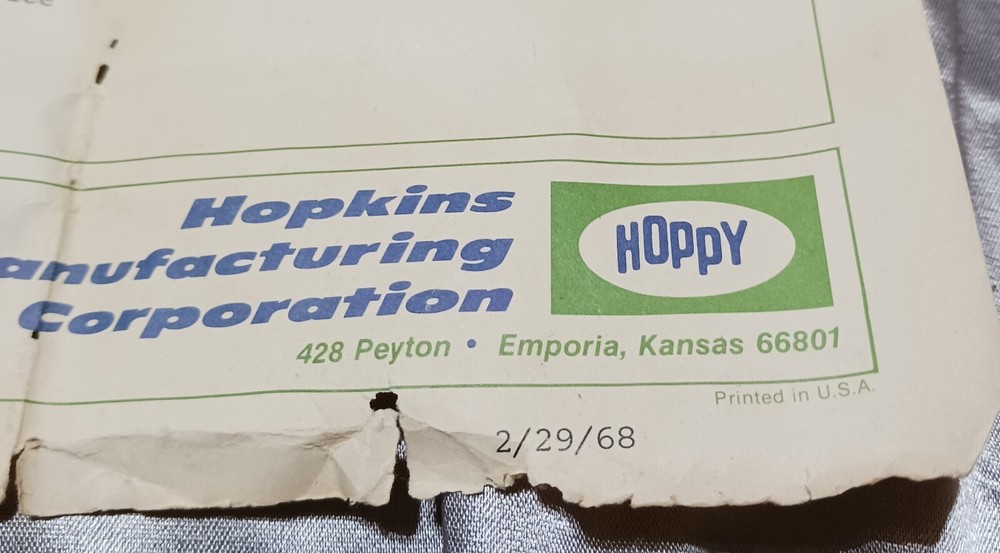 Hoppy- Split-Image Transit With Instructions & Target Pre-Owned 1968