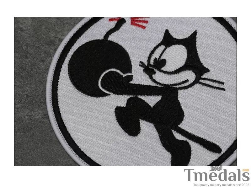 US USA NAVY VF-31 FIGHTING 31 FELIX THE CAT WITH BOMB EMBROIDERED PATCH ww12