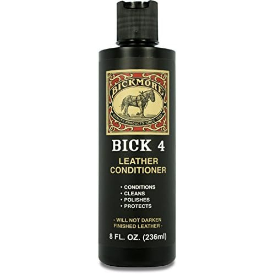 Bick 4 Leather Conditioner and Leather Cleaner 8 Oz - Will Not Darken Leather