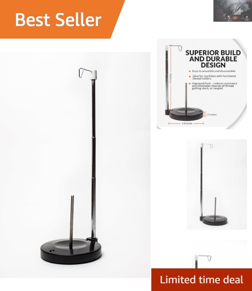 Versatile Heavy Plastic Thread Holder for Smooth Sewing & Quilting Experience