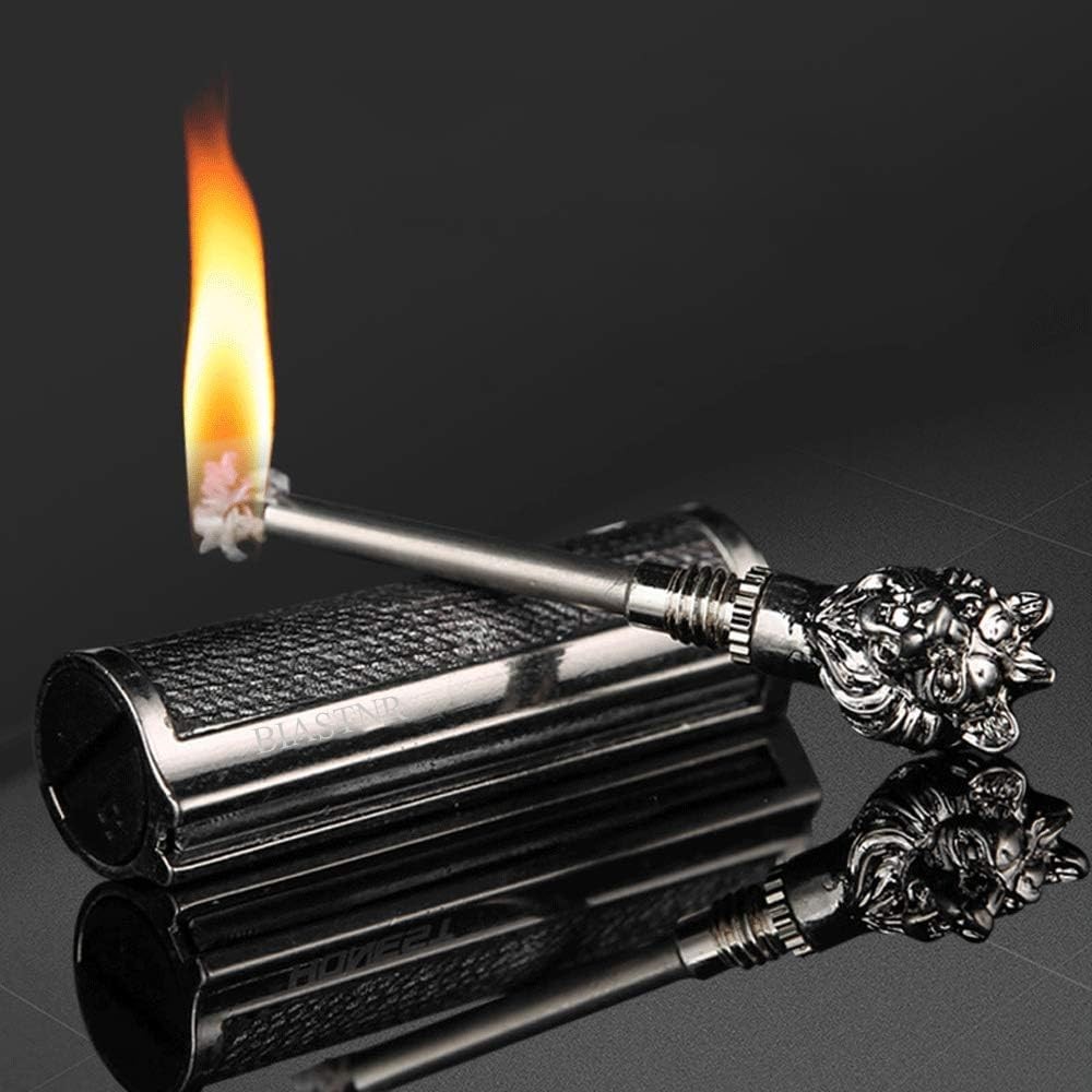 Permanent Match Keychain Lighter, Flint Matchstick Fire Starter Lighter,...