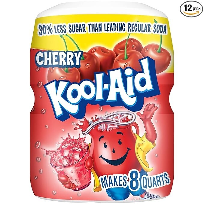 Kool-aid Cherry soft drink Mix 19 Oz Container