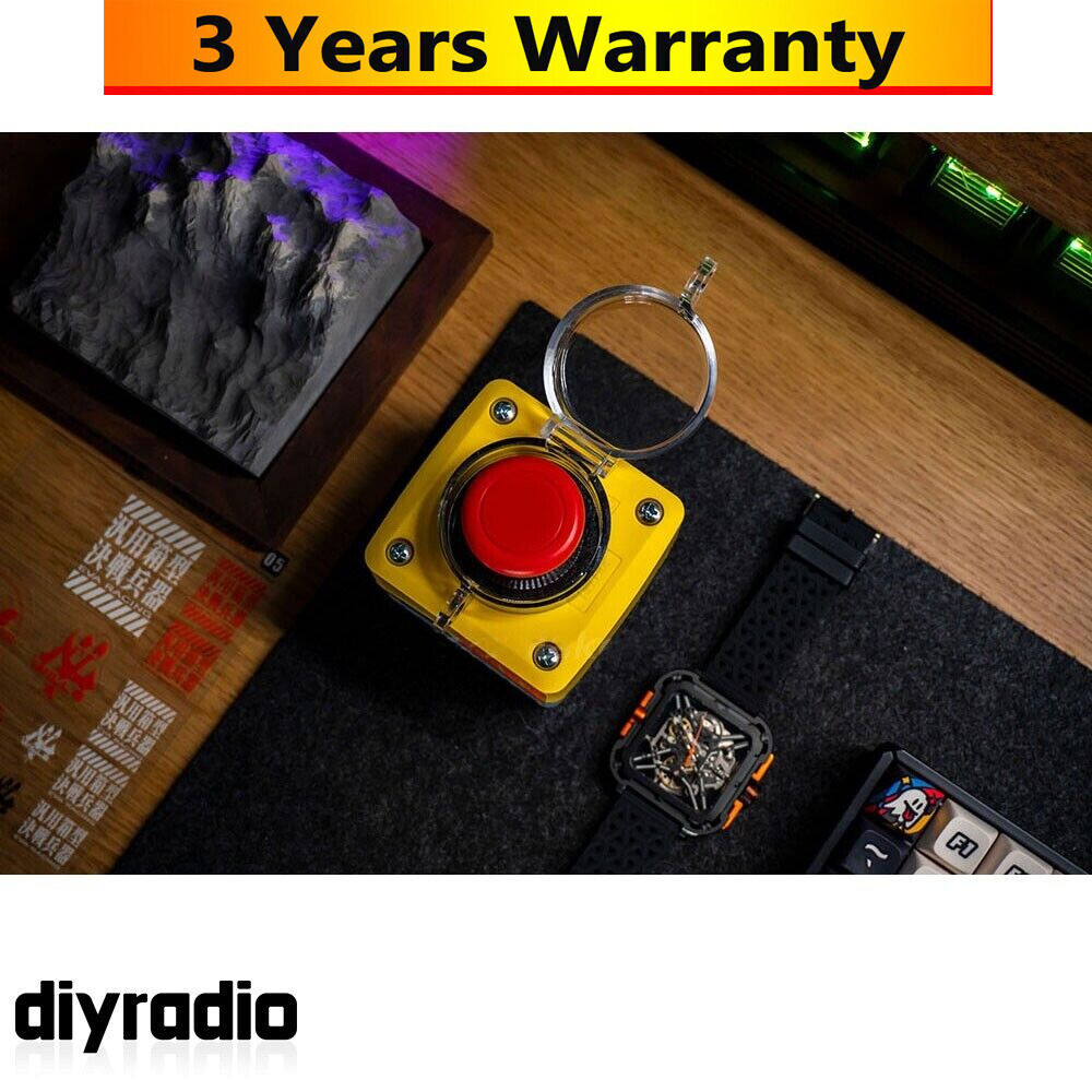 Wireless Push Button Switch for Computer Host Button w/Dust Cover for EleksMaker