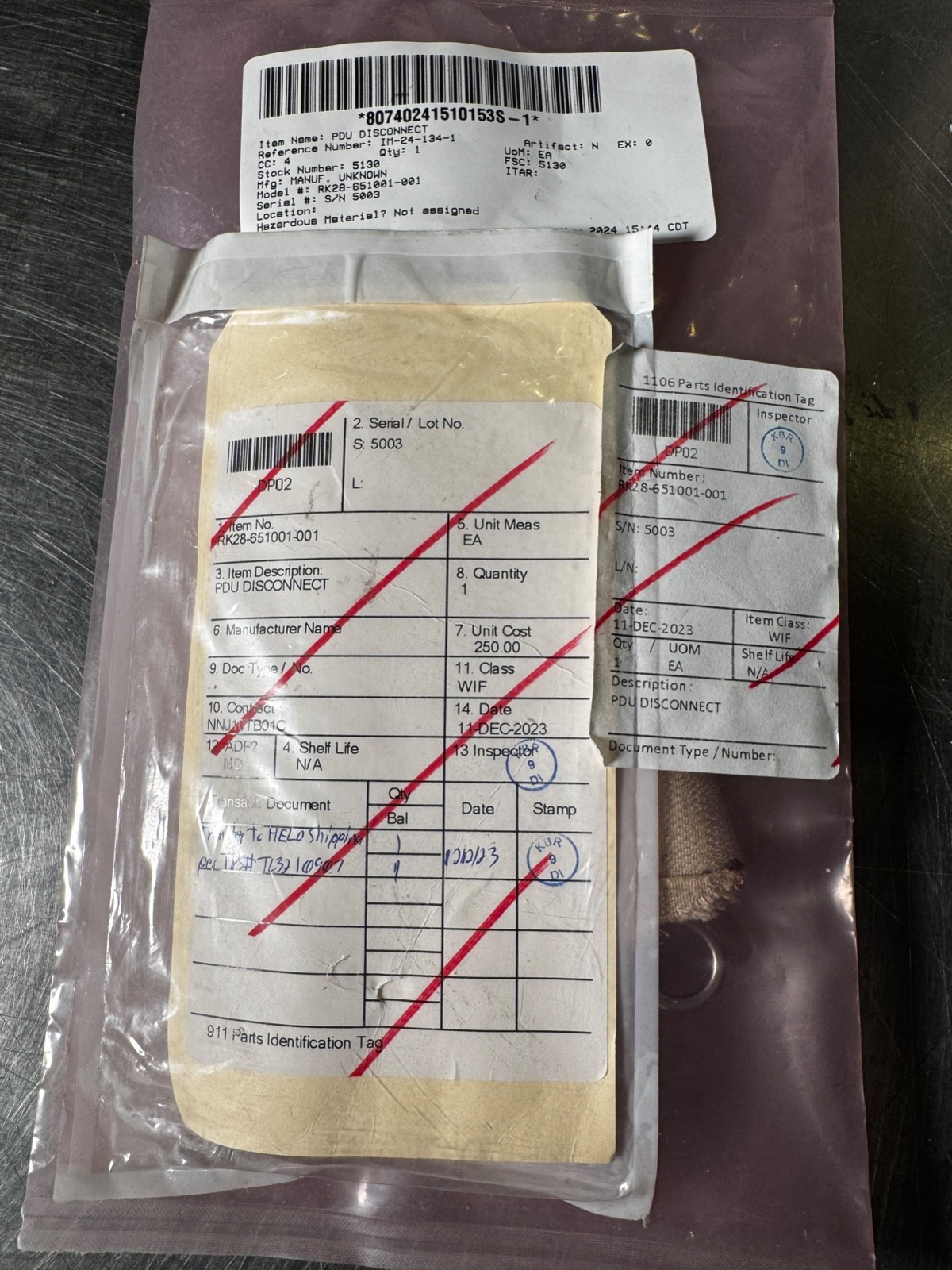 NASA Astronaut EVA PDU Disconnect Tool