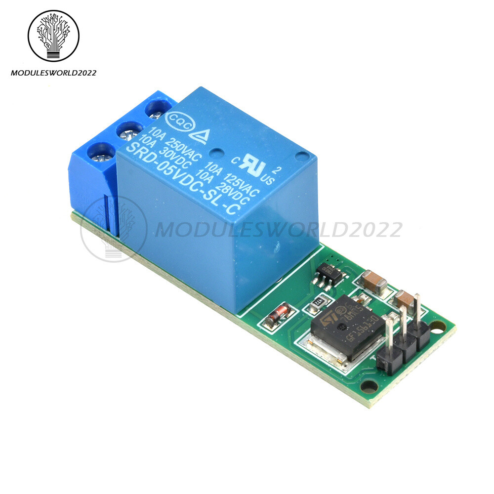 10PCS 6-24V Flip-Flop Latch Relay Bistable Self-Locking Low Pulse Trigger Module