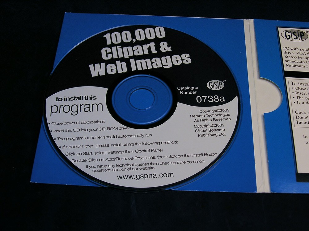 Computer software - GSP 100,000 Clipart & Web Graphics