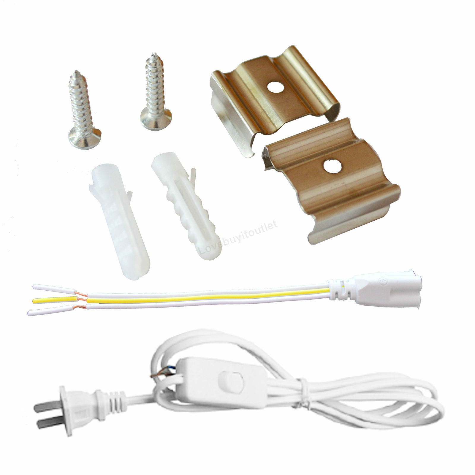 4 Pack 36W Double Tube Light Fixture LED Shop Light for Garage Daylight 6000K