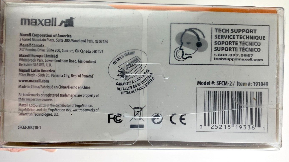 Ergomotion Optical Motion Mouse Maxell