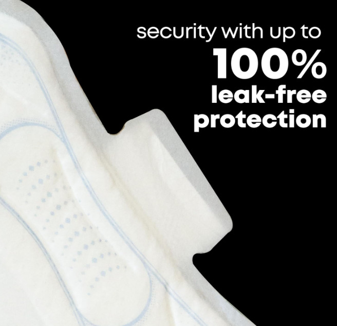 U by Kotex Pads with Wings, Clean & Secure, Overnight Absorbency,