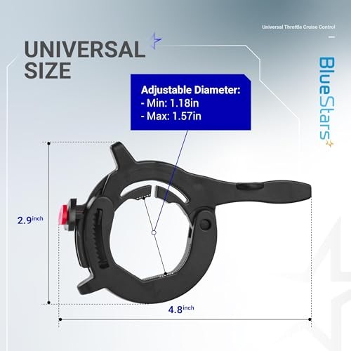 Throttle Cruise Control/Motorcycle Throttle Lock - Universal Compatible with