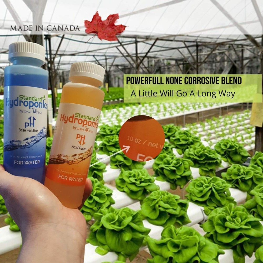 Standard Hydroponics pH Up and Down Kit - 10 Ounce Bottle pH Adjuster for Hyd...