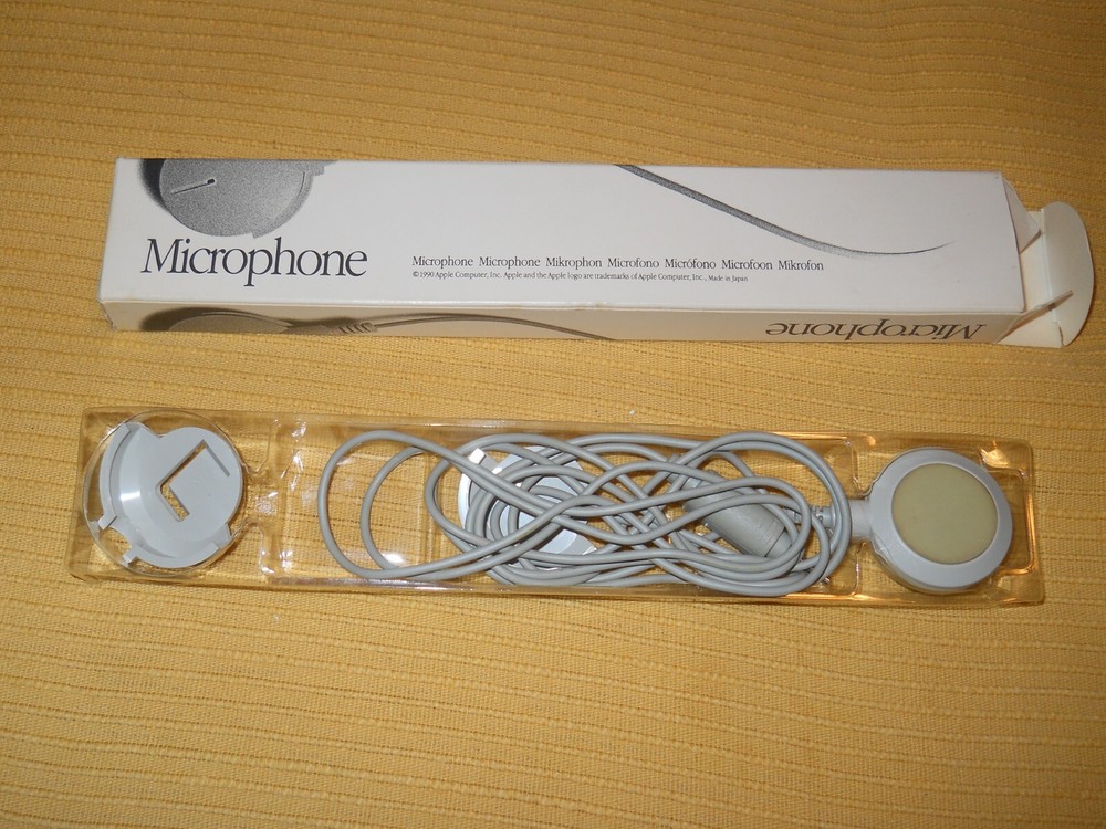 NEW ~ Vintage 1990 Apple Mac Computer Mic Microphone -  _