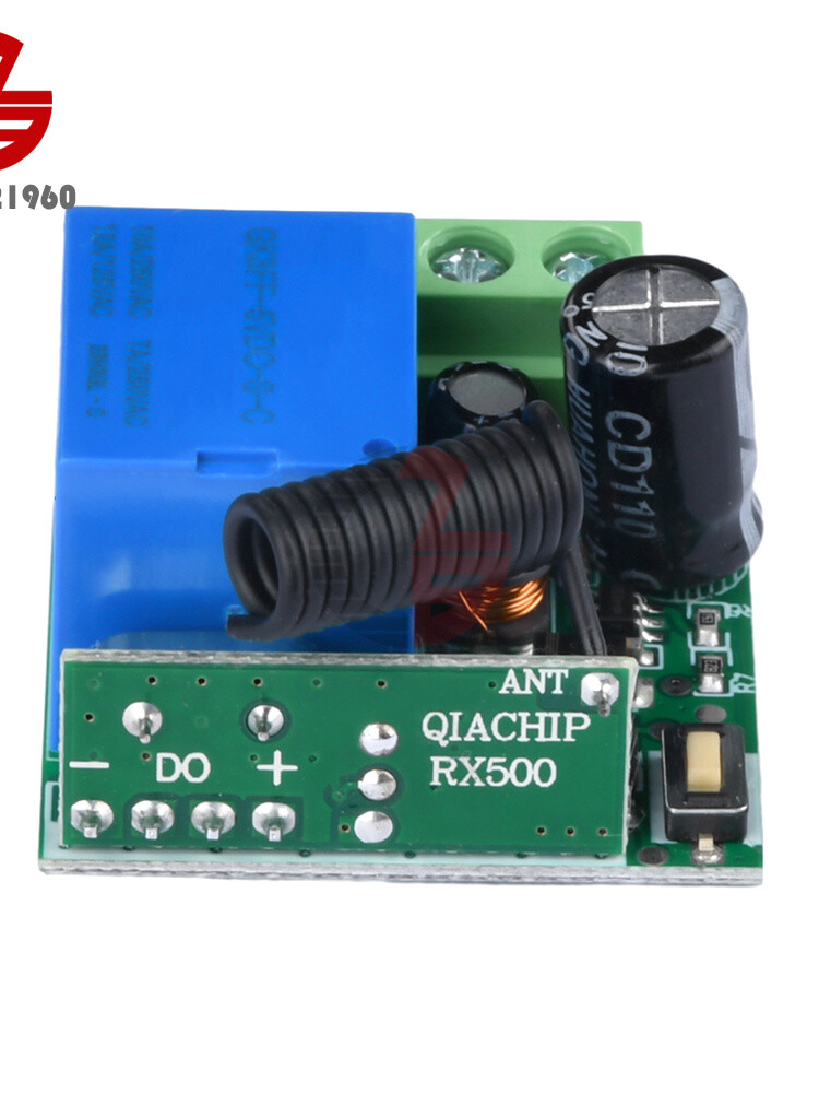 433Mhz 5-60V 1CH Wireless Remote Control Switch Relay Receiver Module with Case