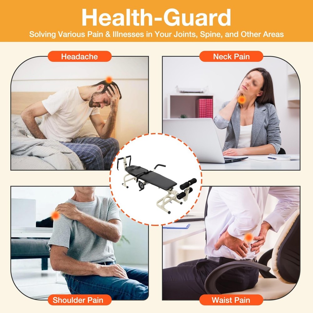 Lumbar Stretch Table Tool Traction Device Traction Table Inline Back Stretch ...