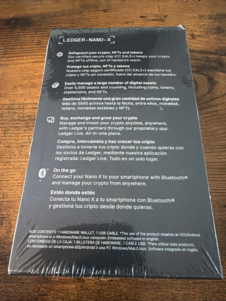 Ledger Nano X Crypto Hardware Wallet Multiple Crypto