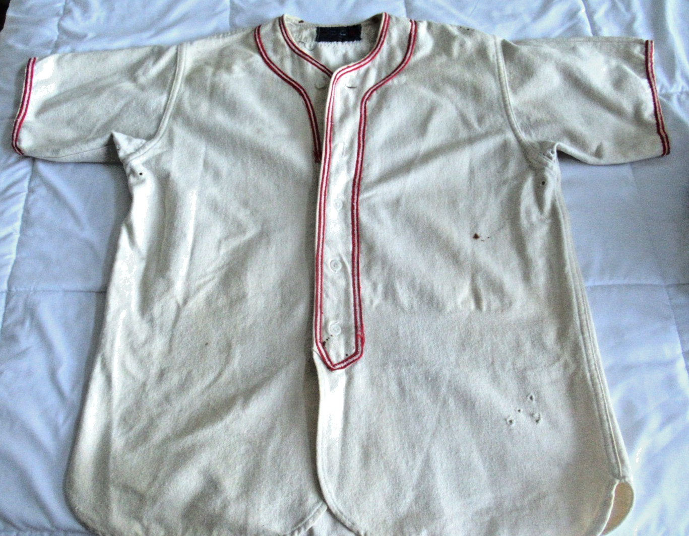 1950's RC ROYAL CROWN COLA Wool Complete Baseball Uniform Spikes, Top, Pants Hat