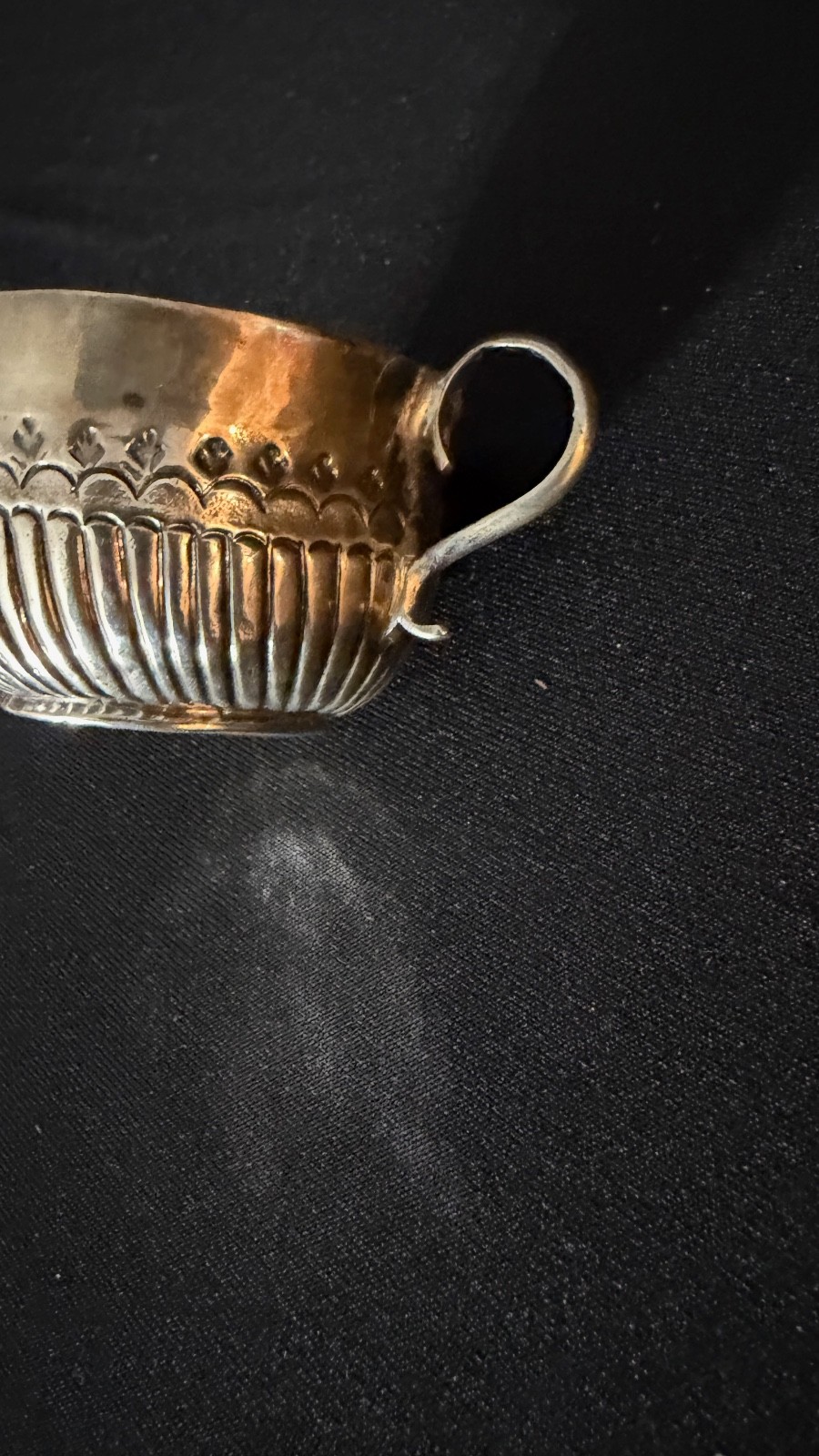 Early George I Britannia Sterling Silver Miniature Caudle Cup London 1718