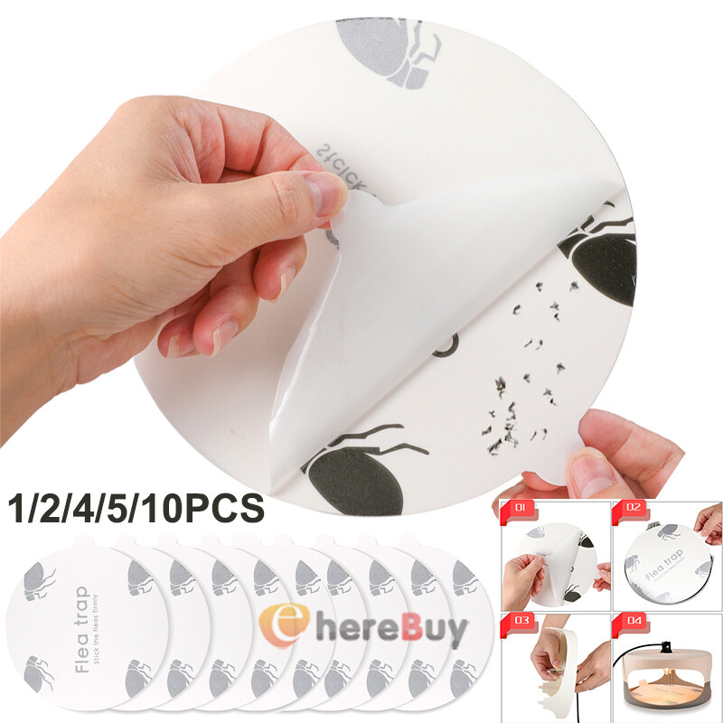 1~10 Pack Flea Trap Refill Discs Replacement Glue Boards, 7.1 Sticky Pads