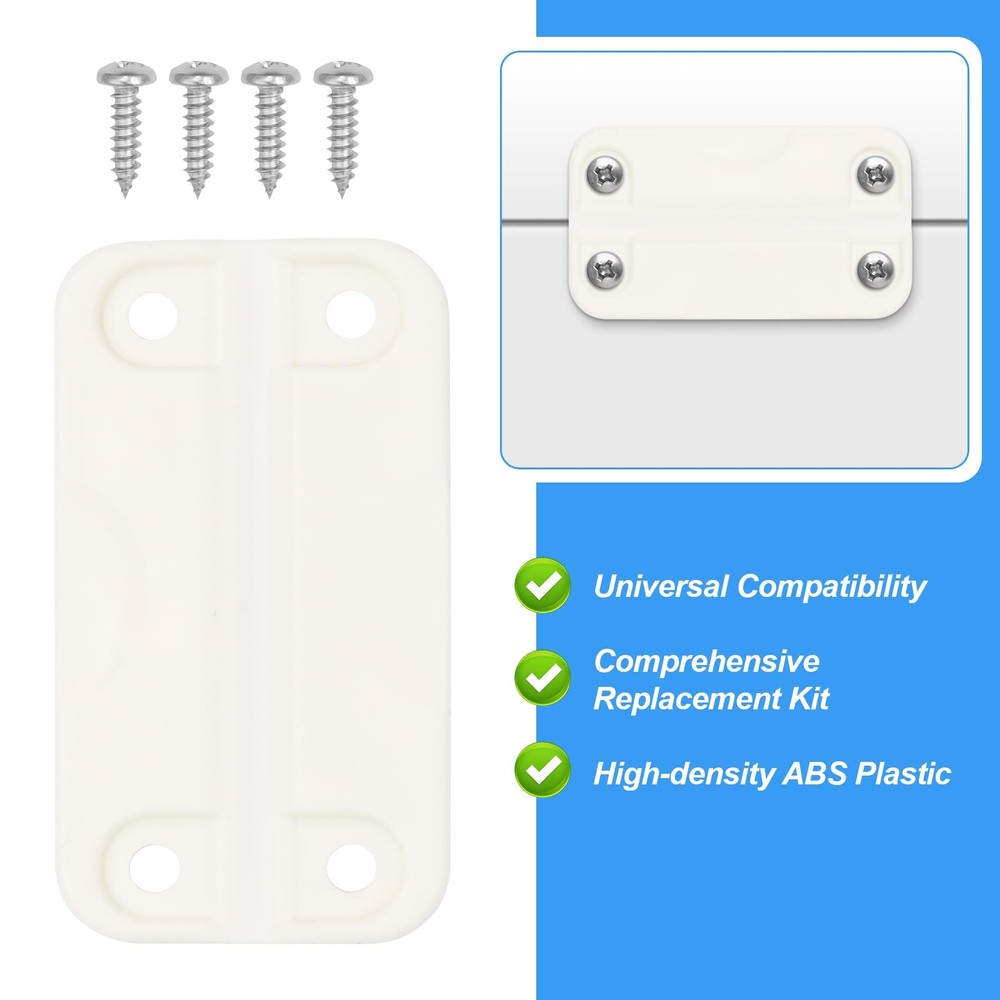 4 Pcs Cooler Hinges Replacement Parts for Igloo Plastic Latch Hinge Access