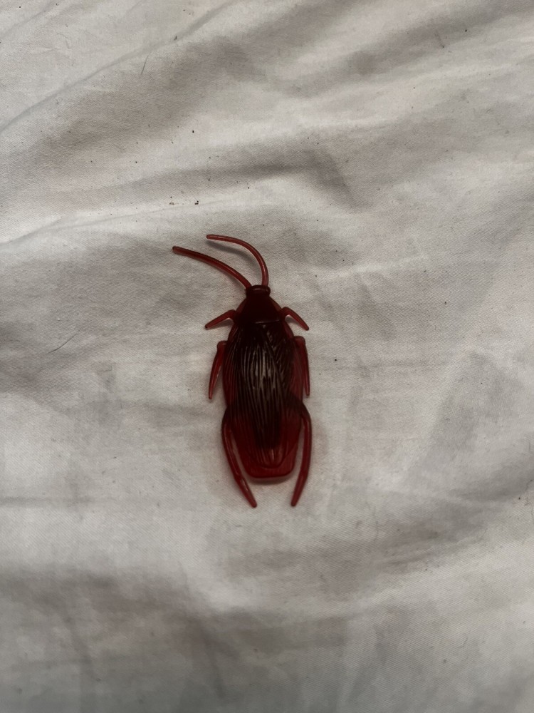 1pc realistic Joke Prank Plastic Cat toy scary cockroach counterfeit.
