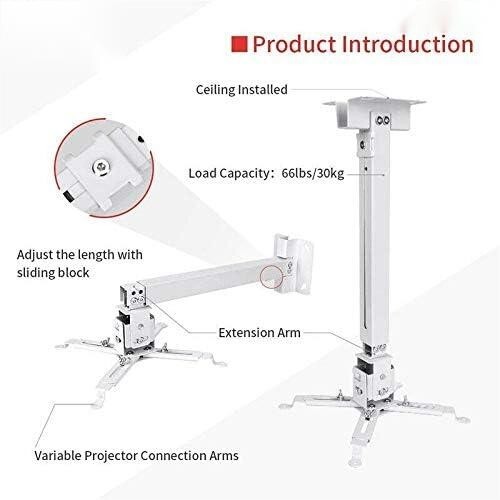 Universal 360?? Swivel TILT HD Projector Mount Ceiling Wall Holder Adjustable