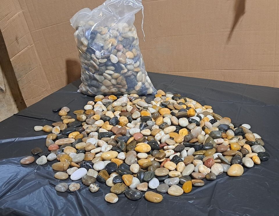 decorative Polished River Rocks stones  3 lbs