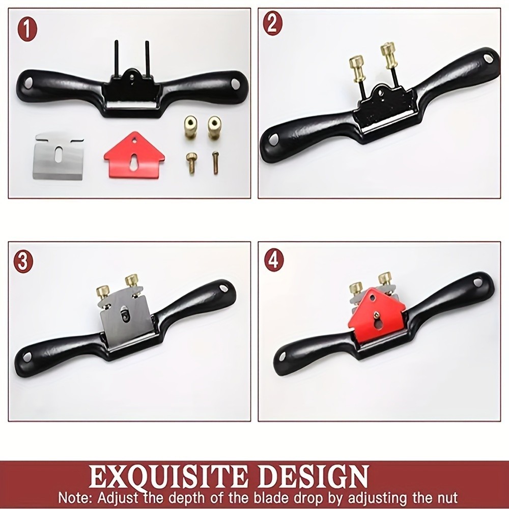 Woodworking Spokeshave - Adjustable for Curved Wood & Edge Trimming