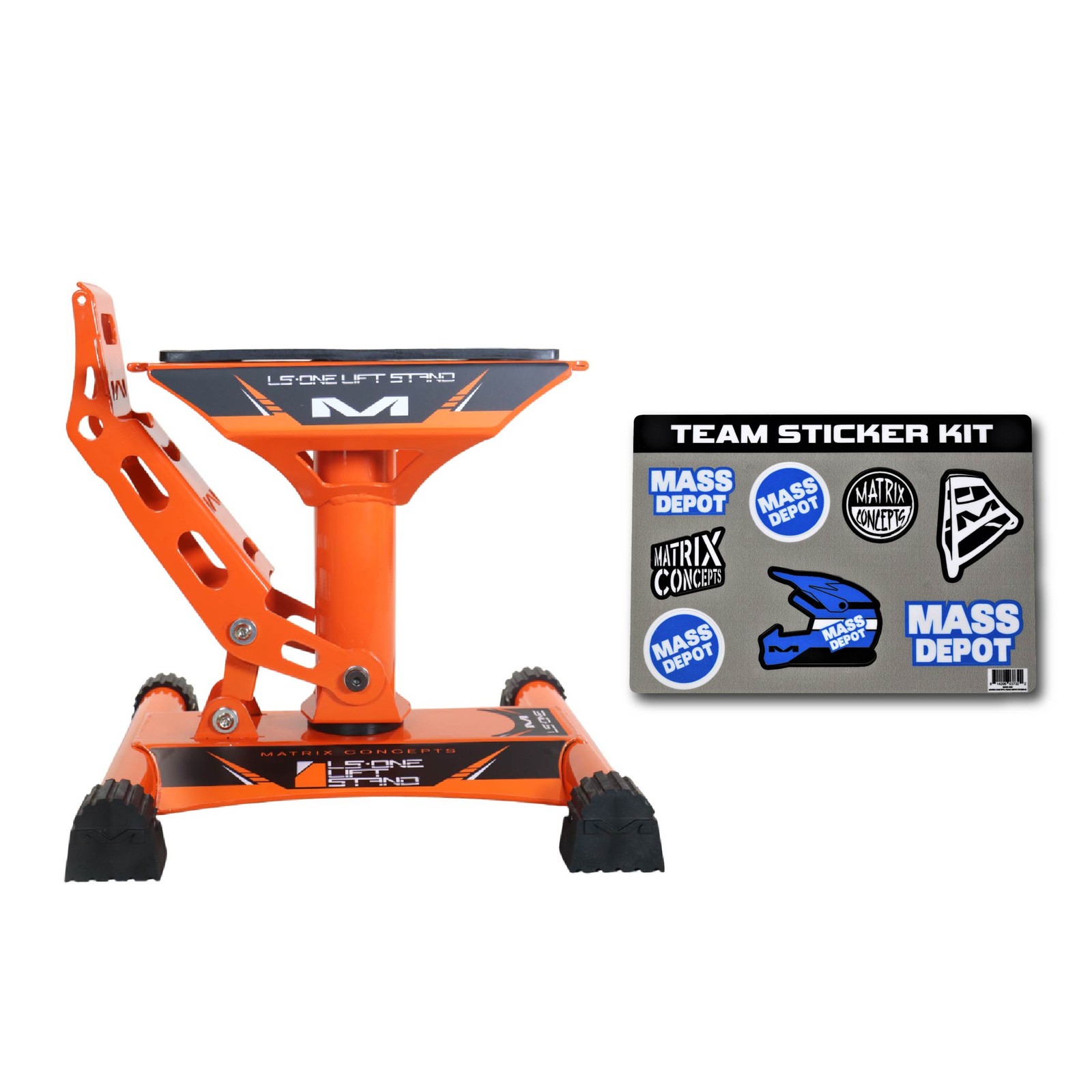 Matrix Concepts Motocross LS-ONE Motorcycle MX Lift LS1 Stand Orange