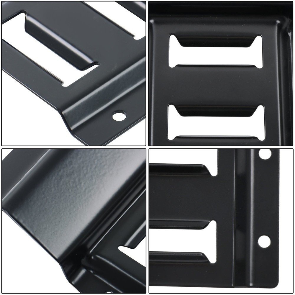 4Pcs E-Track Ratchet Straps with Wheel Chock Kit|2” x10 ft e track Black