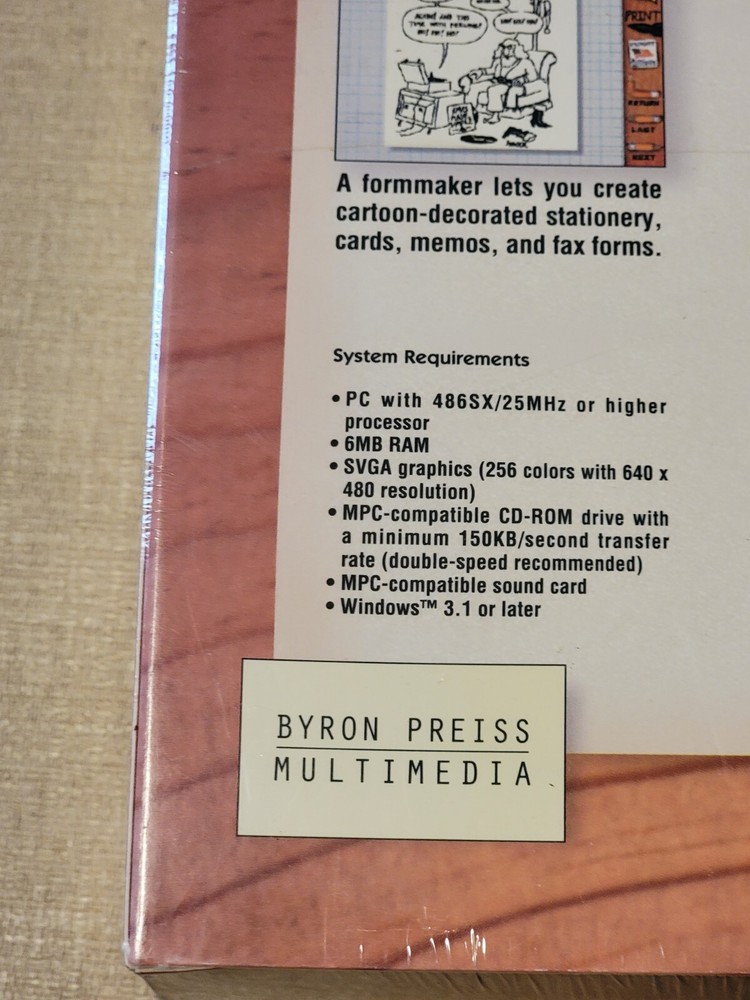 1994 Multimedia Cartoon Studio Bank Kit CD-ROM Software Program New Sealed